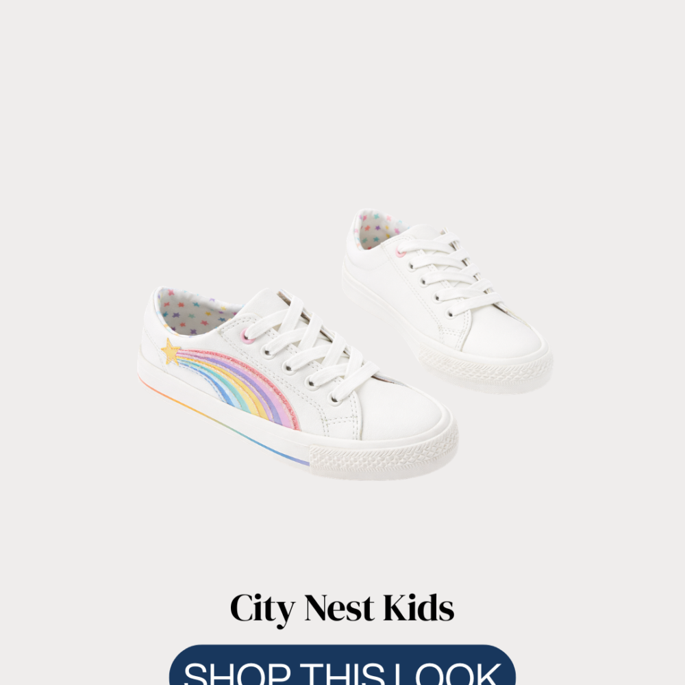 City Nest Kids (Instagram Post (45)) – 171 Next Girls White Rainbow Trainers Size 33 | City Nest Kids