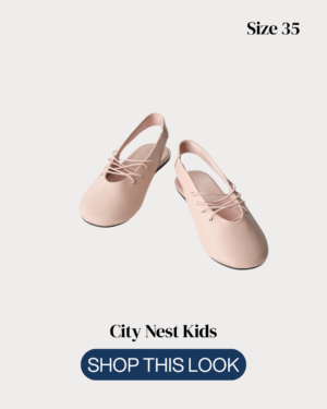 Zara Girls Nude Slingback Ballet Flats Size 35 | City Nest Kids