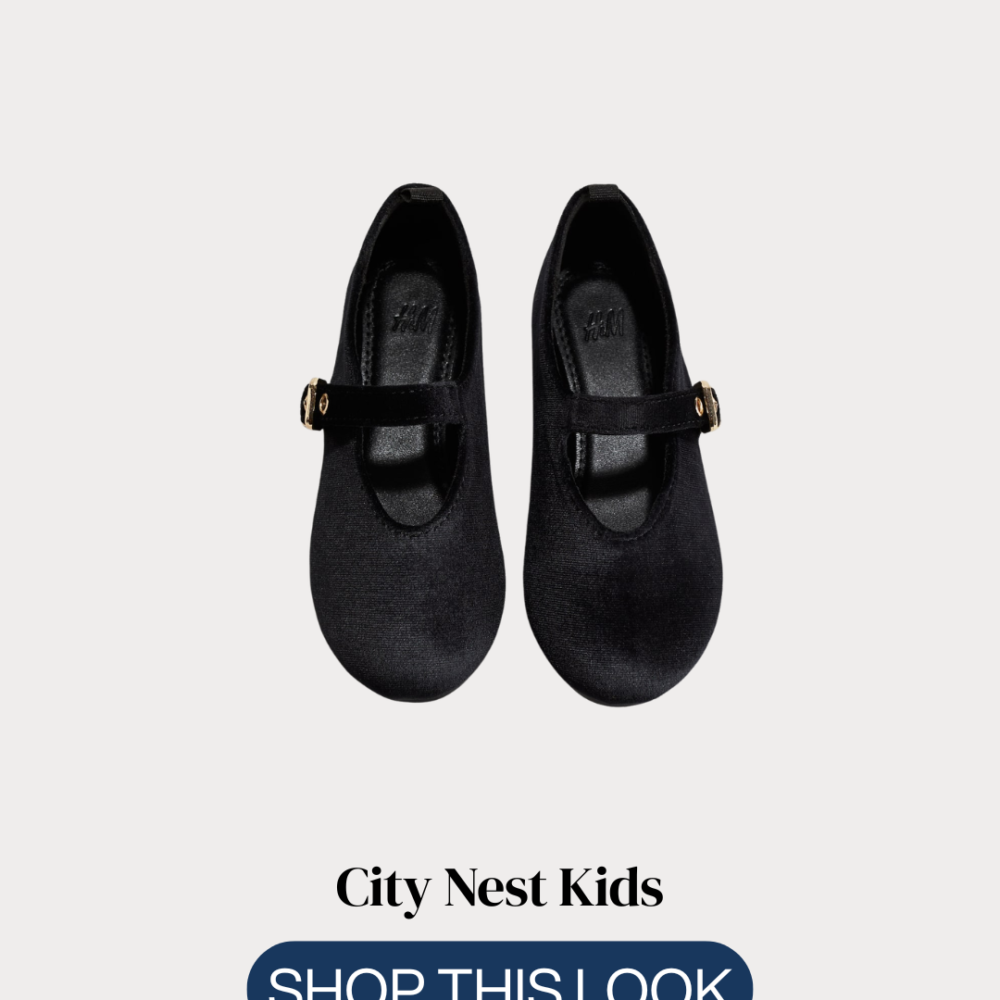 City Nest Kids (Instagram Post (45)) – 177 H&M Girls Black Velvet Mary Jane Shoes Size 31 | City Nest Kids