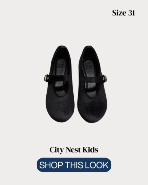 H&M Girls Black Velvet Mary Jane Shoes Size 31 | City Nest Kids