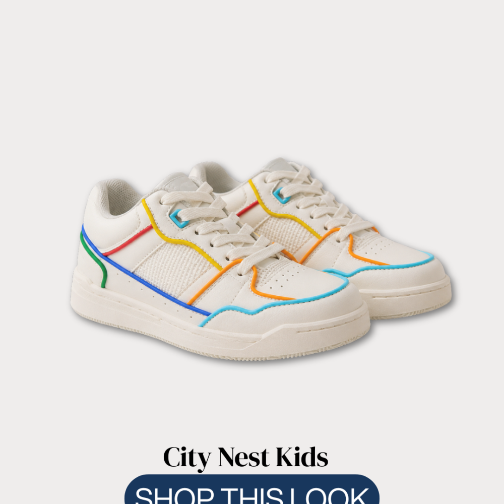 Zara Kids White Multi-Colour Trainers Size 31 | City Nest Kids