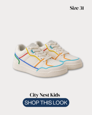 City Nest Kids (Instagram Post (45)) - 187 Zara Kids White Multi-Colour Trainers Size 31 | City Nest Kids