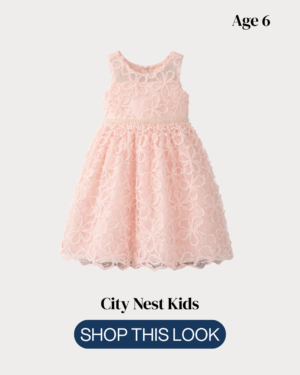 American Princess Girls Floral Lace Party Dress Age 6 | City Nest Kids