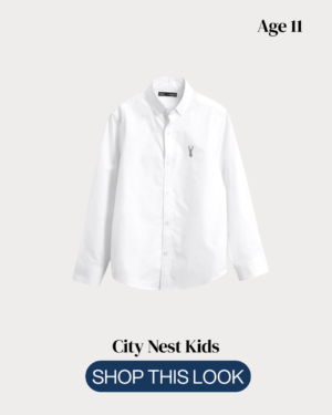 Next Boys White Oxford Shirt Age 11 | Premium Smart Shirt | City Nest Kids