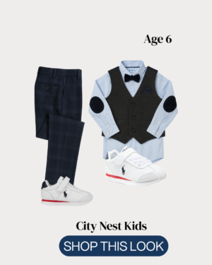 Boys Formal Wear Set Age 6 | Smart Waistcoat Suit Outfit | City Nest Kids