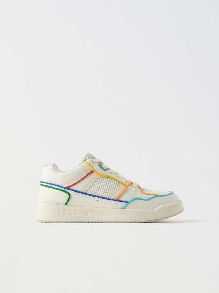 Zara Kids White Multi-Colour Trainers Size 31 | City Nest Kids