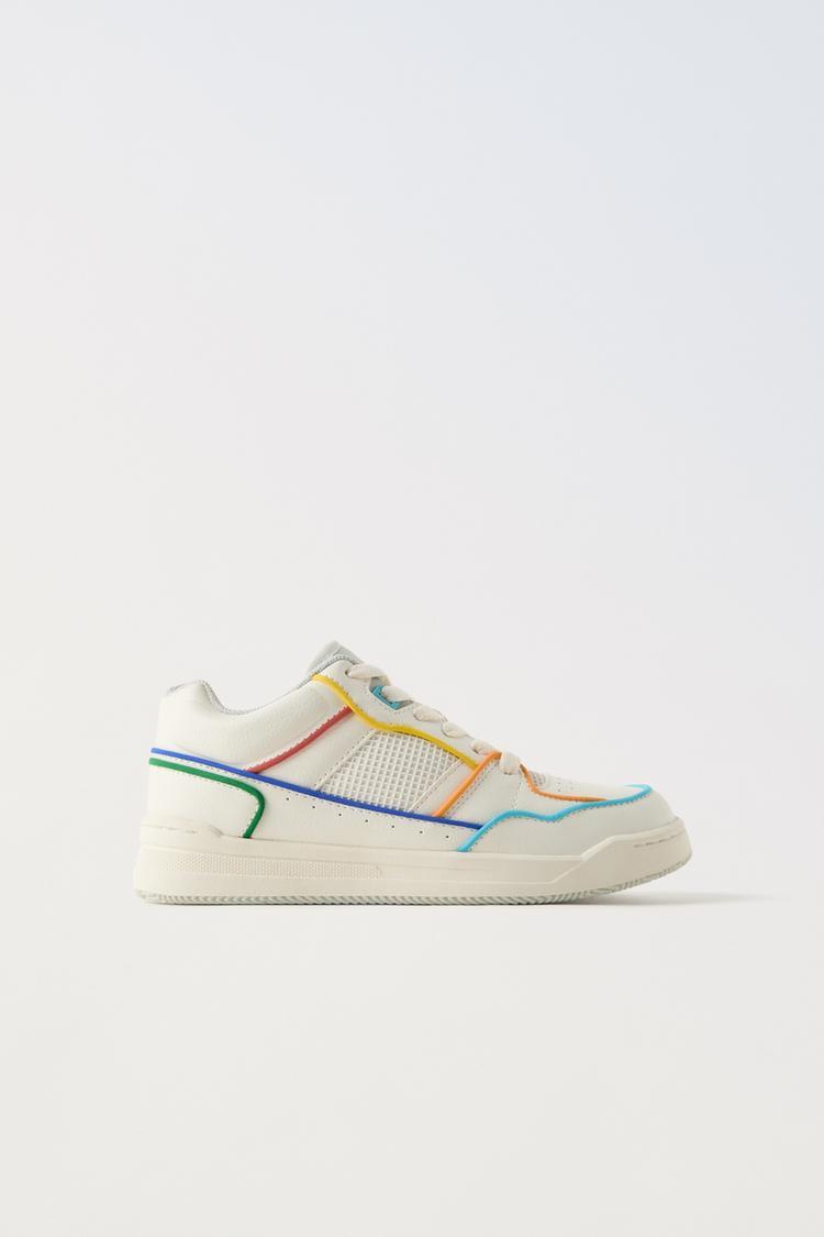 Zara Kids White Multi-Colour Trainers Size 31 | City Nest Kids