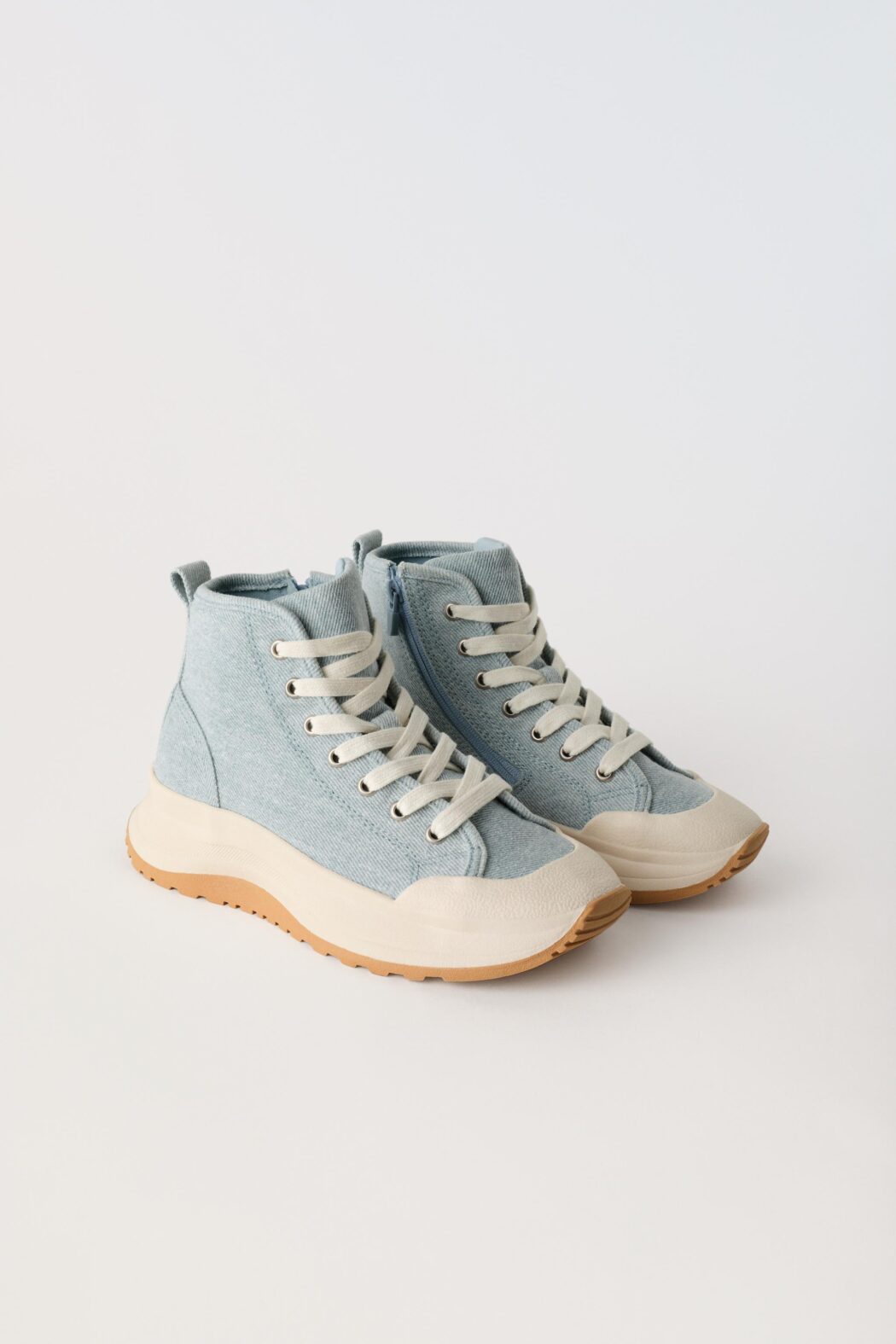 Zara Kids Light Blue High-Top Trainers Size 29 | City Nest Kids