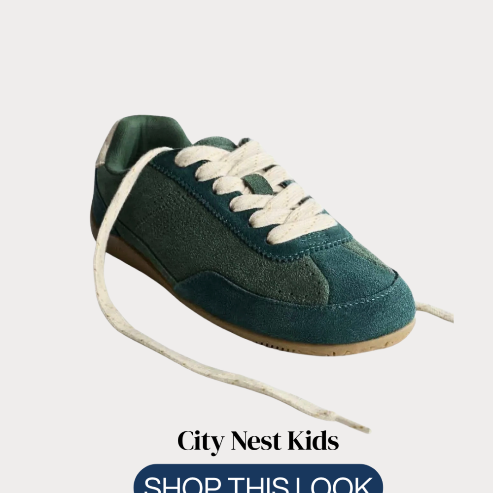Zara Green Kids Trainers Size 30 | Casual Lace-Up Sneakers | City Nest Kids