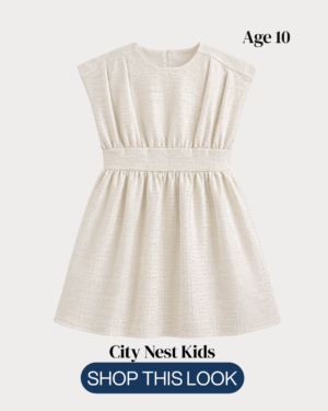 Tape à l'Œil Girls Cream Occasion Dress Age 10 | Elegant Party Dress | City Nest Kids