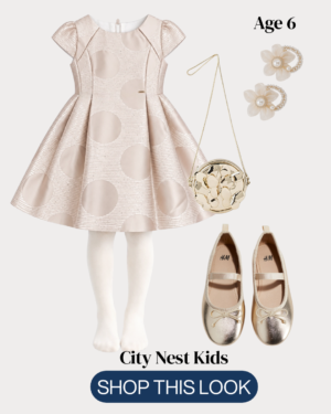 Mayoral Girls White Jacquard Polka Dot Party Dress Age 6 | City Nest Kids
