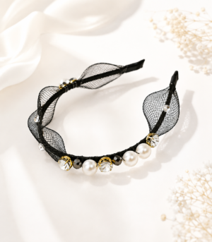 04BFD3E4-CE85-47C4-A19C-E2B5A9A6AD00 Girls Pearl Mesh Headband | City Nest Kids