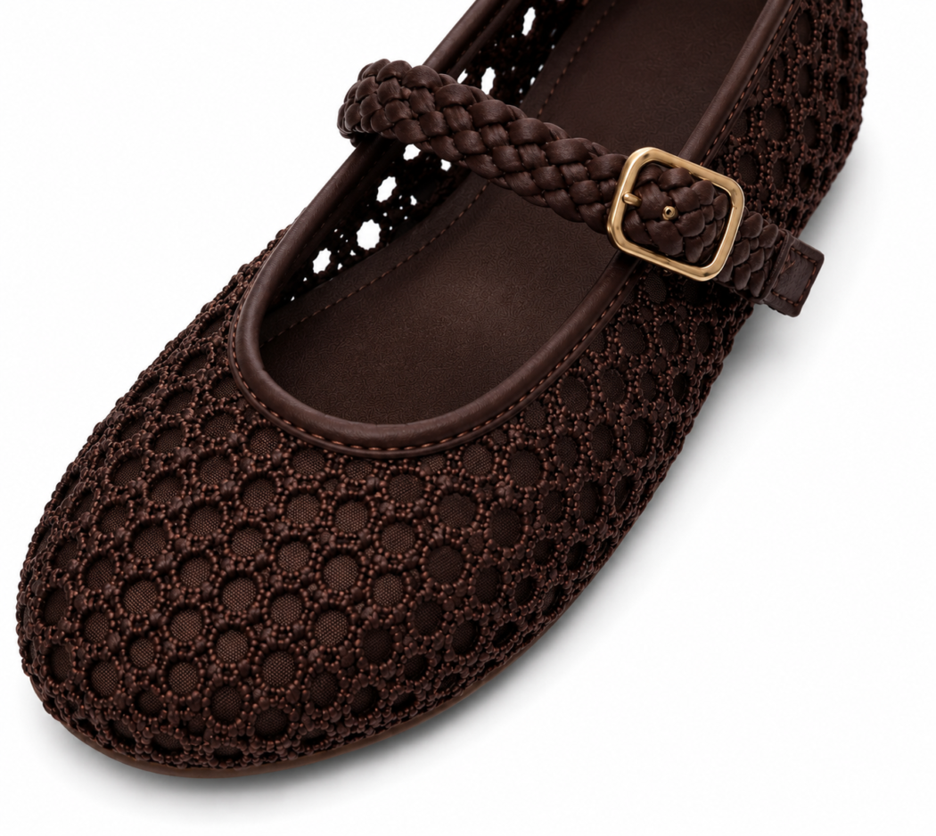 Zara Girls Crochet Mary Jane Shoes Size 33 | City Nest Kids