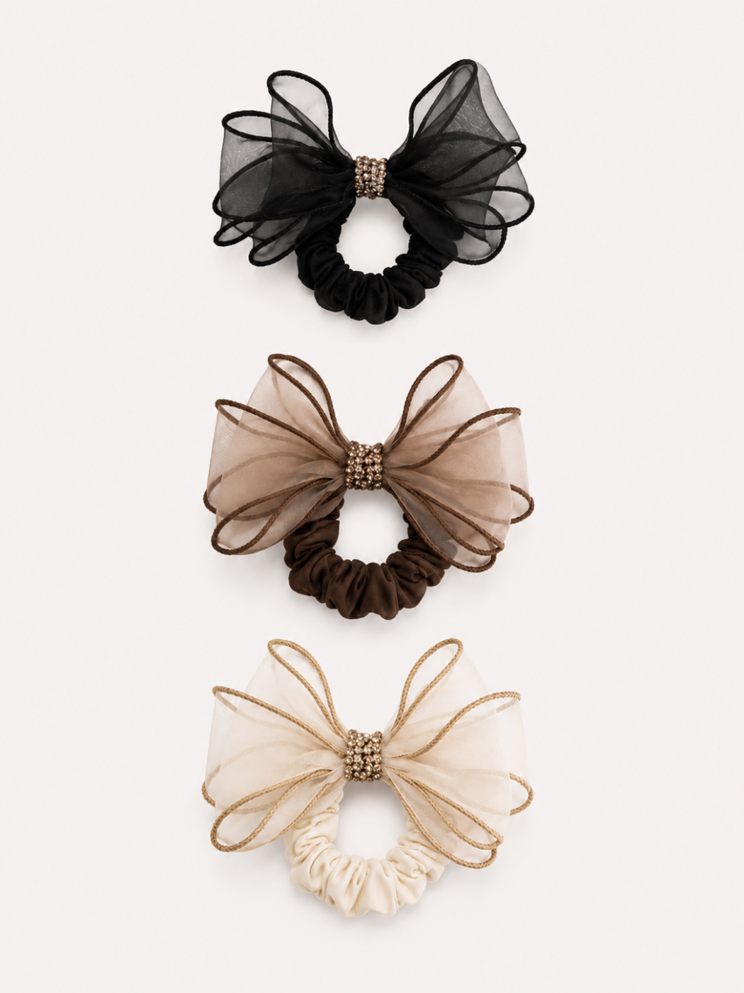 Organza Bow Scrunchie Set for Girls | City Nest Kids
