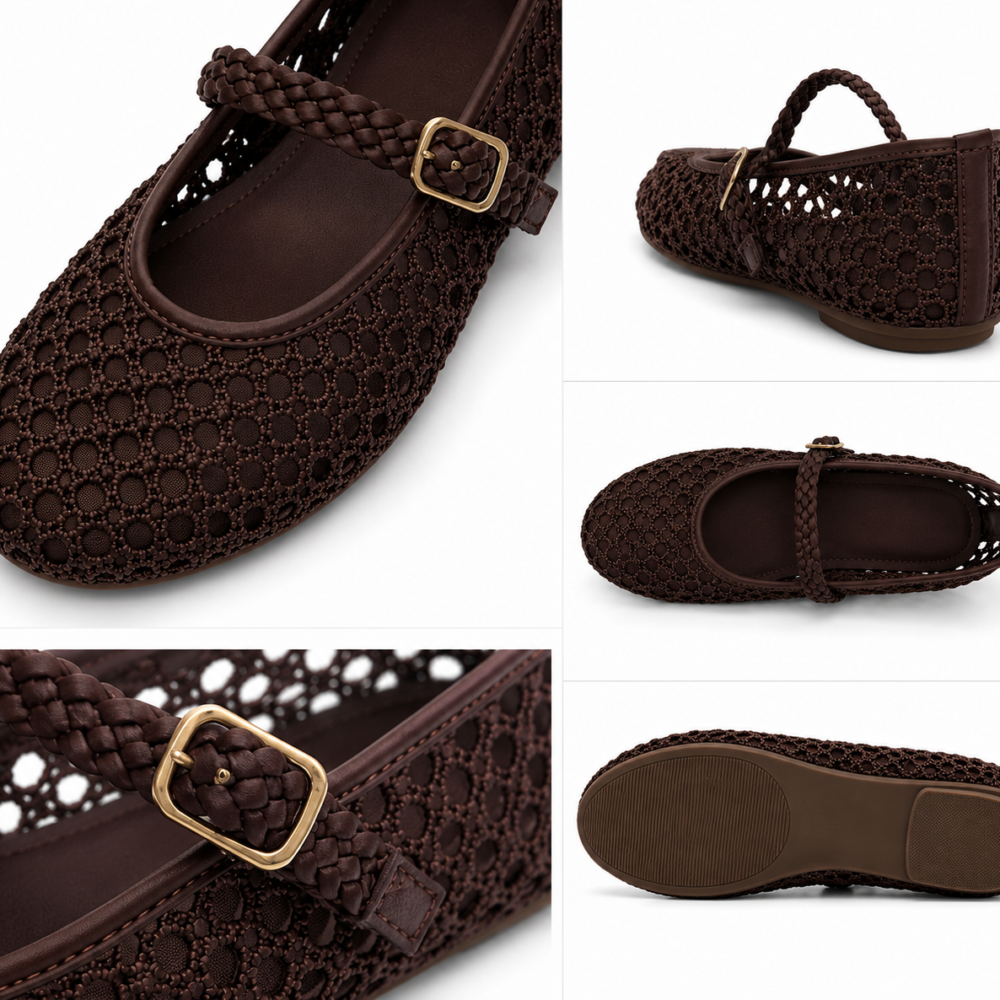Zara Girls Crochet Mary Jane Shoes Size 33 | City Nest Kids