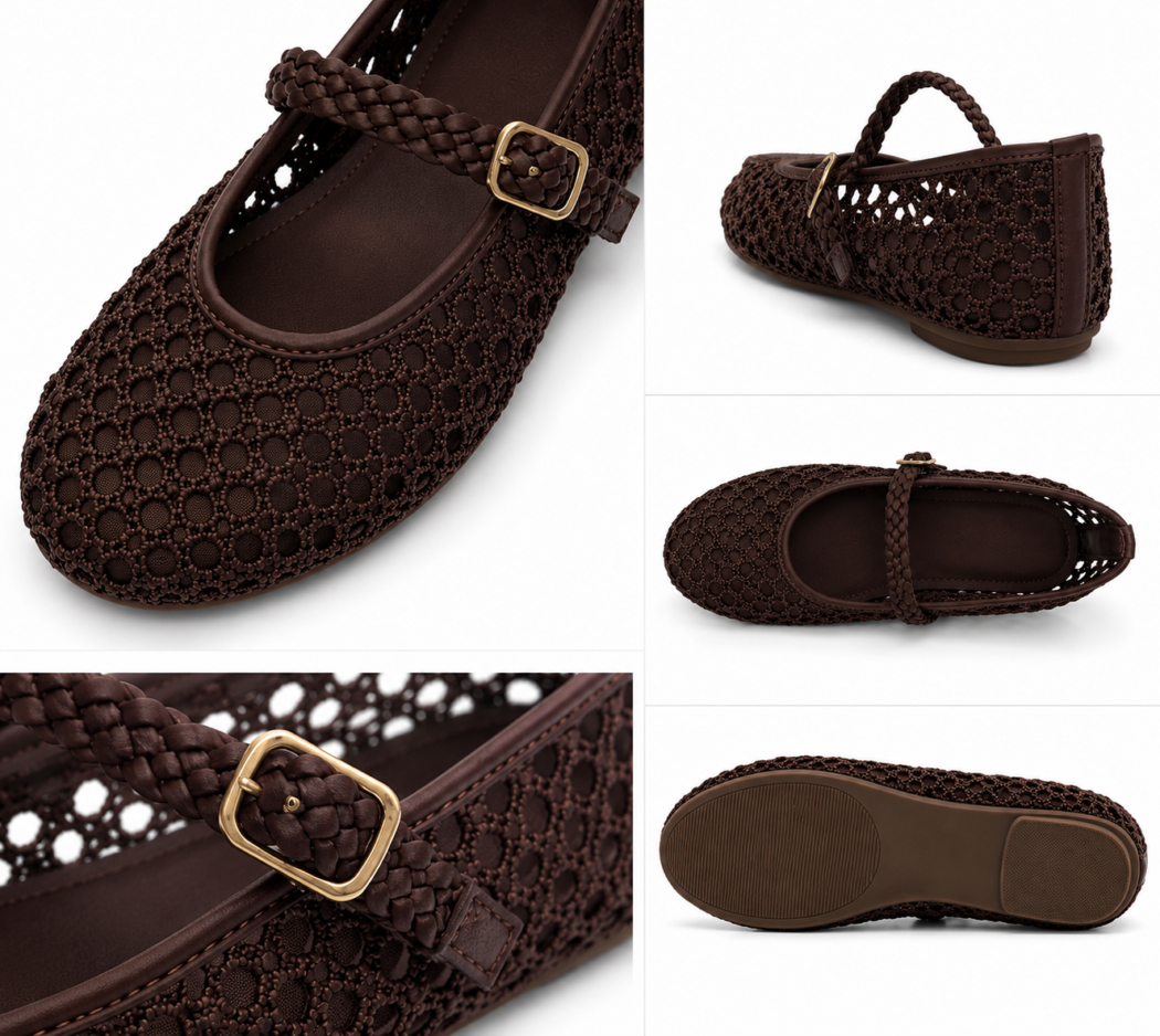 Zara Girls Crochet Mary Jane Shoes Size 33 | City Nest Kids