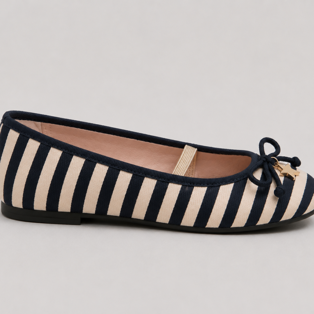 Next Girls Stripe Ballet Flats Size 31 | City Nest Kids