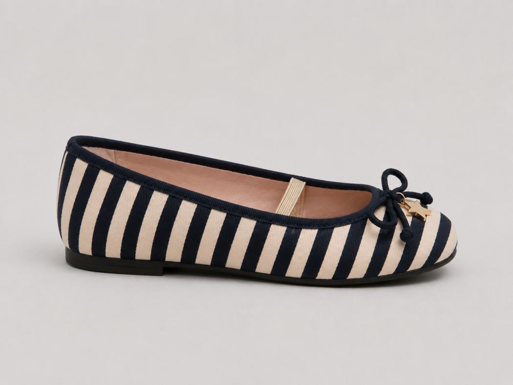 Next Girls Stripe Ballet Flats Size 31 | City Nest Kids