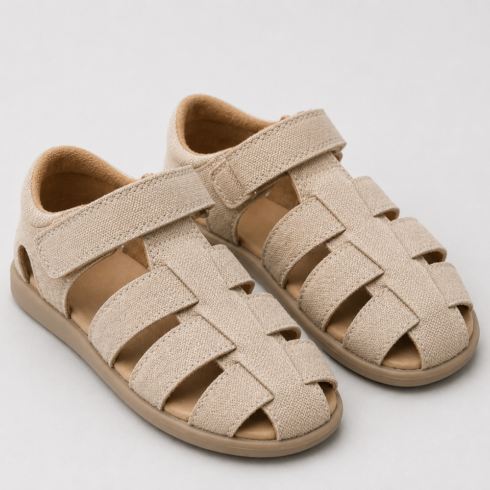 87056E49-A509-424D-AB67-E72F65D6E342 Primark Beige Fisherman Sandals Size 28 | City Nest Kids