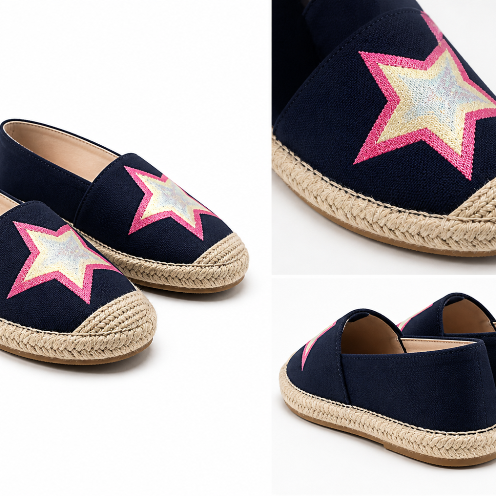 C6E81D36-910D-4FAC-B1AC-00DB333D7C97 Joules Girls Star Espadrille Shoes Size 29 | City Nest Kids