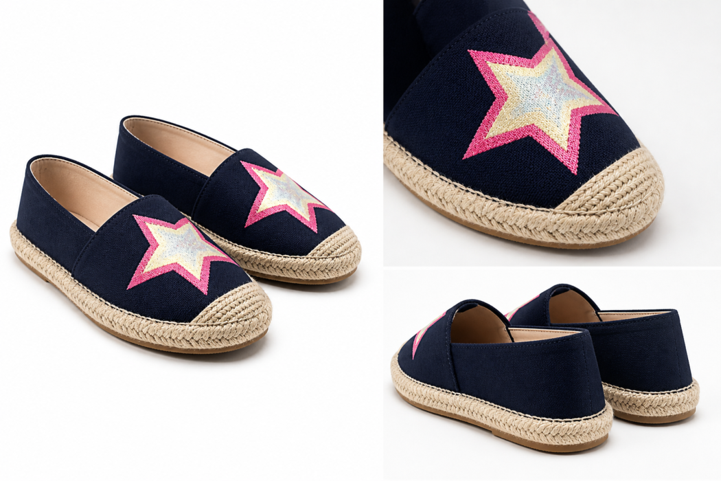 C6E81D36-910D-4FAC-B1AC-00DB333D7C97 Joules Girls Star Espadrille Shoes Size 29 | City Nest Kids