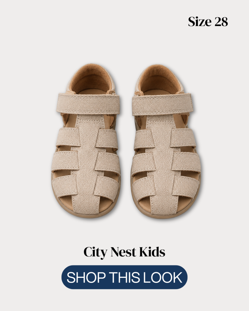 City Nest Kids (Instagram Post (45)) - 177 Primark Beige Fisherman Sandals Size 28 | City Nest Kids