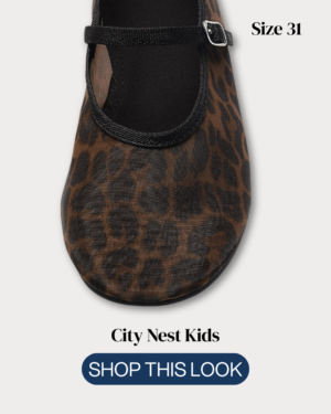 Zara Girls Leopard Print Mary Jane Shoes Size 31 | City Nest Kids