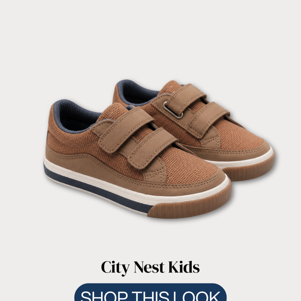 Zara Kids Boys Brown Double Strap Trainers Size 29 | City Nest Kids