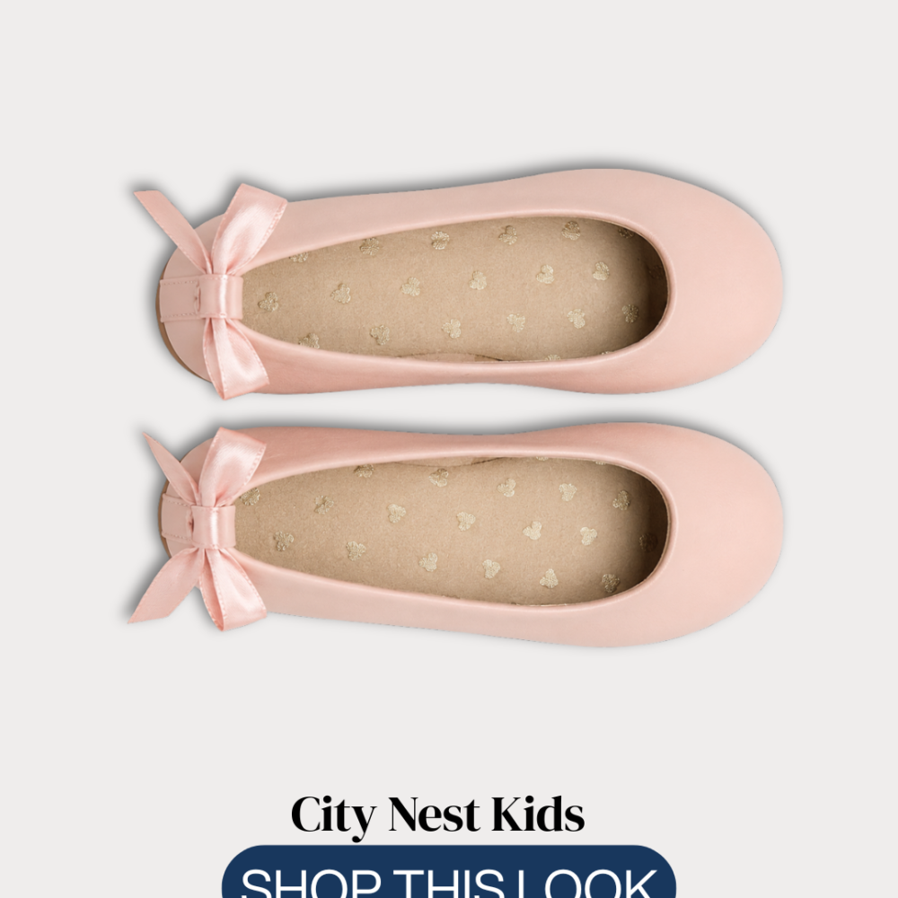 Dreamland Pink Satin Ballet Flats Girls Shoes Size 26 | City Nest Kids