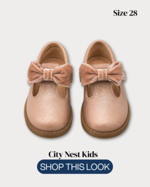 City Nest Kids (Instagram Post (45)) - 191 TU Girls Glitter Bow Occasion Shoes Size 28 | City Nest Kids