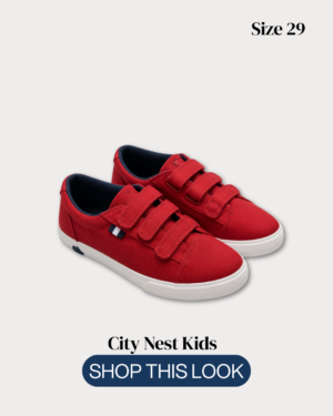 City Nest Kids (Instagram Post (45)) - 192 Next Kids Red Triple Strap Canvas Trainers Size 30 | City Nest Kids