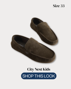 Next Boys Brown Suede Loafers Size 33 | City Nest Kids
