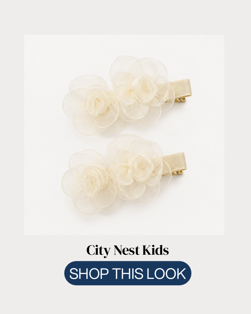 Luxury Camellia Pearl Hair Barrettes | City Nest Kids