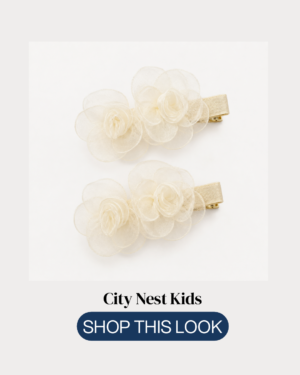 Luxury Camellia Pearl Hair Barrettes | City Nest Kids