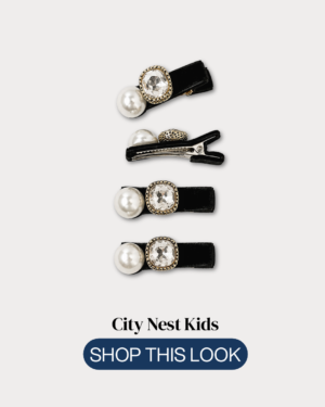 4-Piece Pearl Hair Clip Set | City Nest Kids
