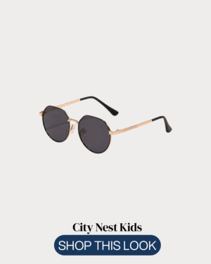Copy of City Nest Kids (Instagram Post (45)) - 3 Girls Round Gold Frame Sunglasses | City Nest Kids