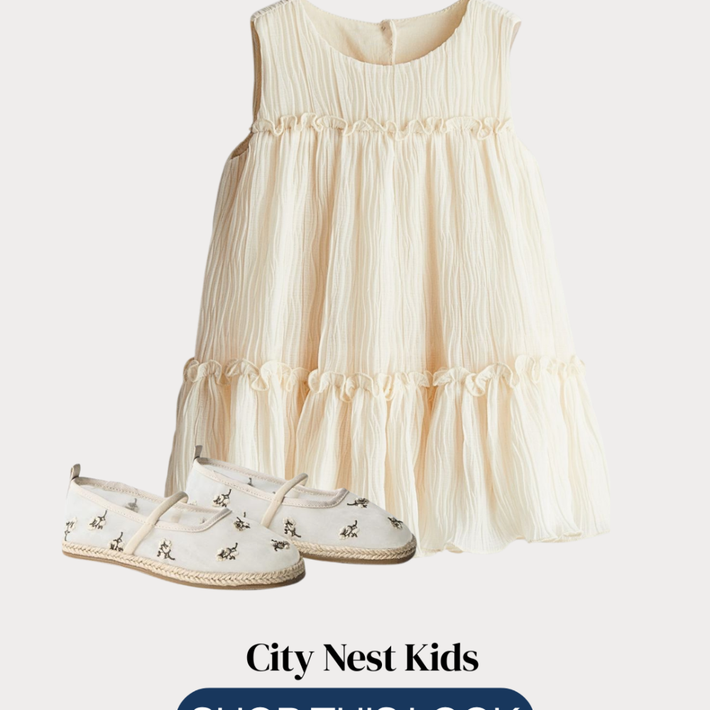Copy of Copy of City Nest Kids (Instagram Post (45)) - 13 H&M Girls Textured Tiered Dress with Shoes Age 3 | City Nest Kids