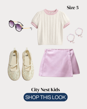 Zara Girls Pink Skort Outfit Set Age 5 | City Nest Kids
