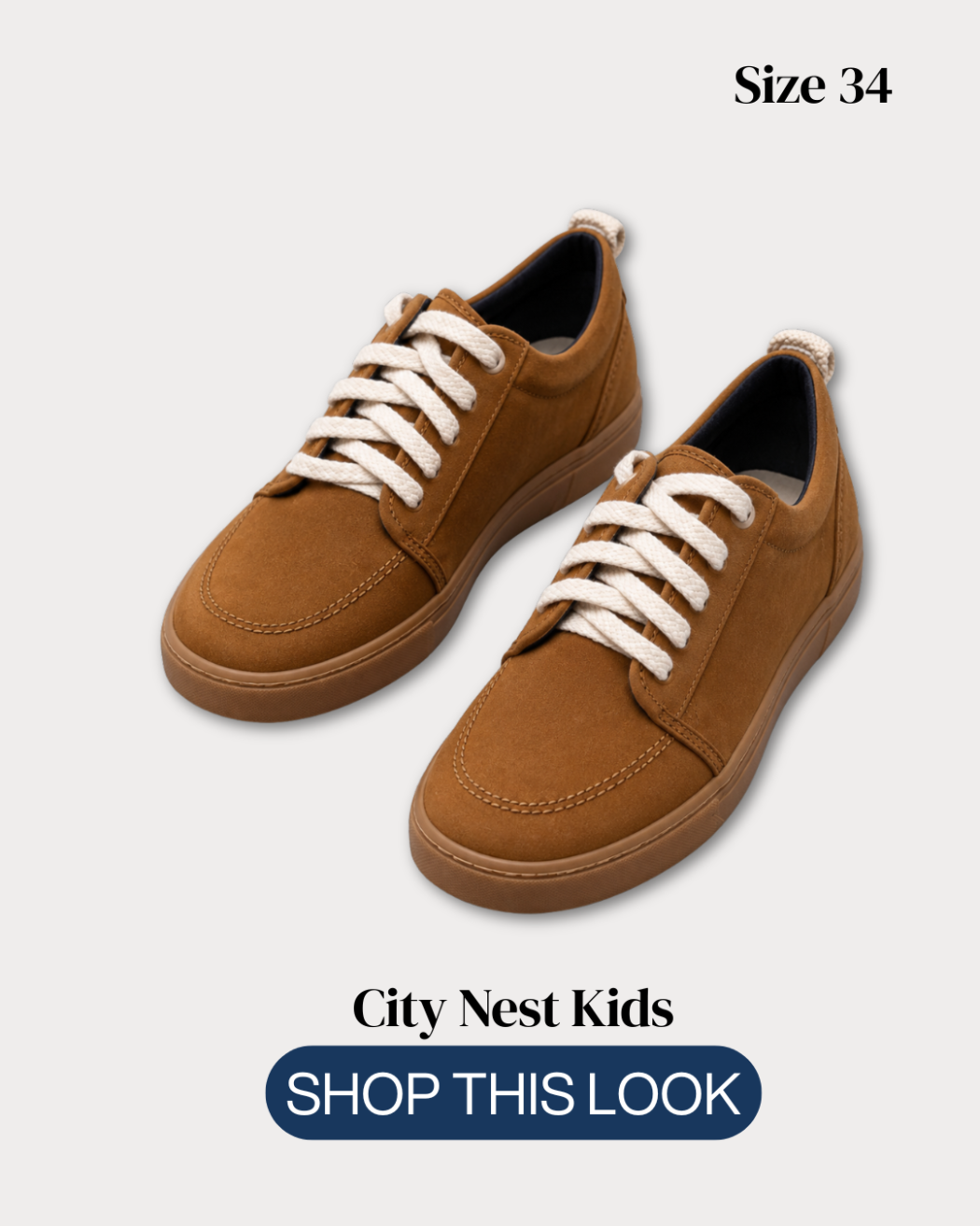 Zara Kids Brown Trainers Size 34 | City Nest Kids