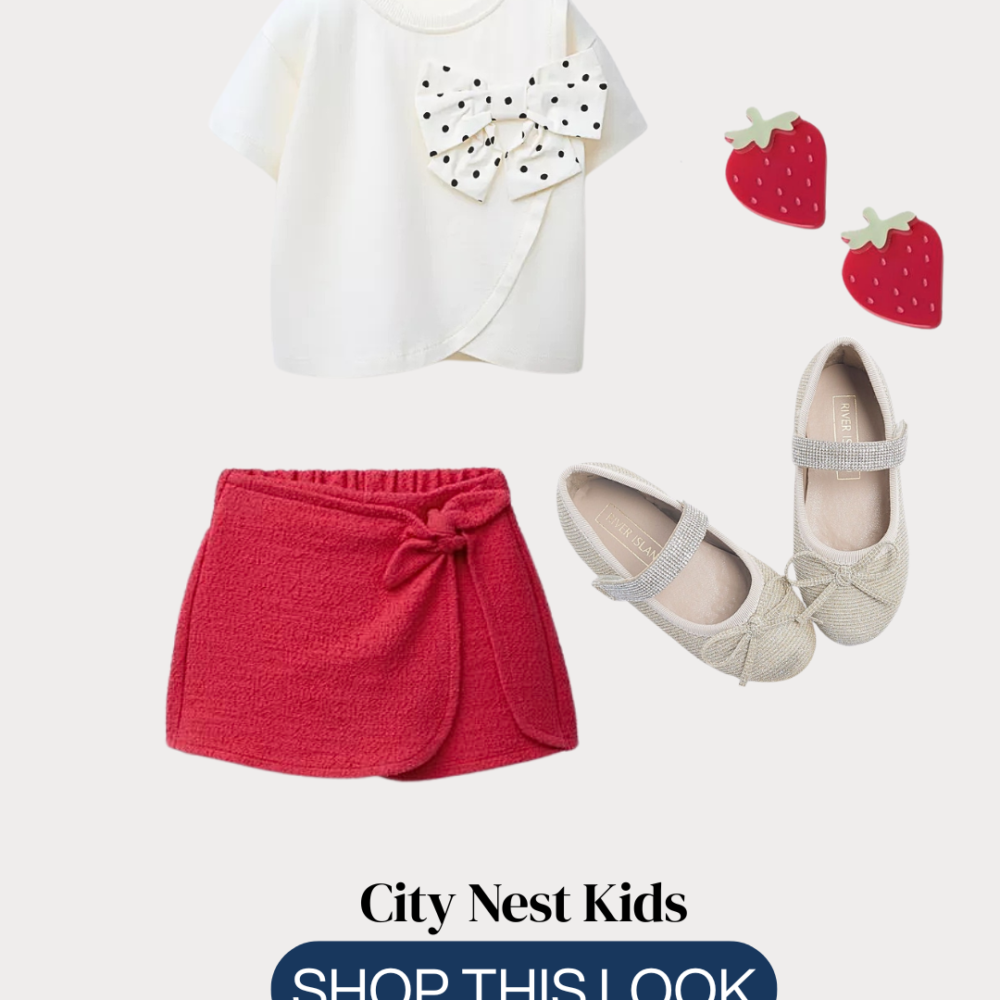 Zara Girls Bow Top & Skort Outfit Set Age 4 | City Nest Kids