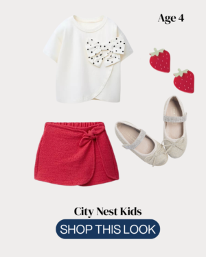 Zara Girls Bow Top & Skort Outfit Set Age 4 | City Nest Kids