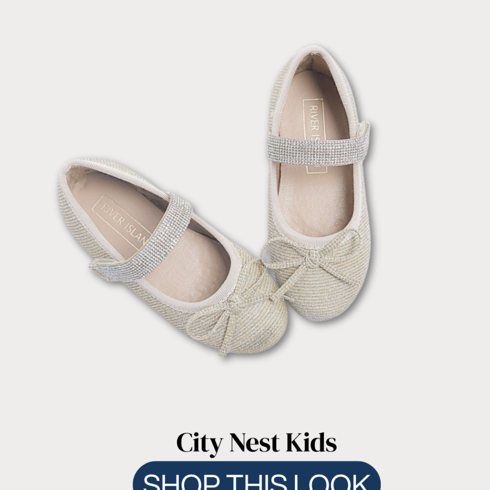 Copy of Copy of City Nest Kids (Instagram Post (45)) - 20 River Island Girls Glitter Mary Jane Shoes Size 28 | City Nest Kids