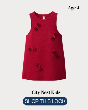Zara Girls Red Bow Dress Age 4 | City Nest Kids