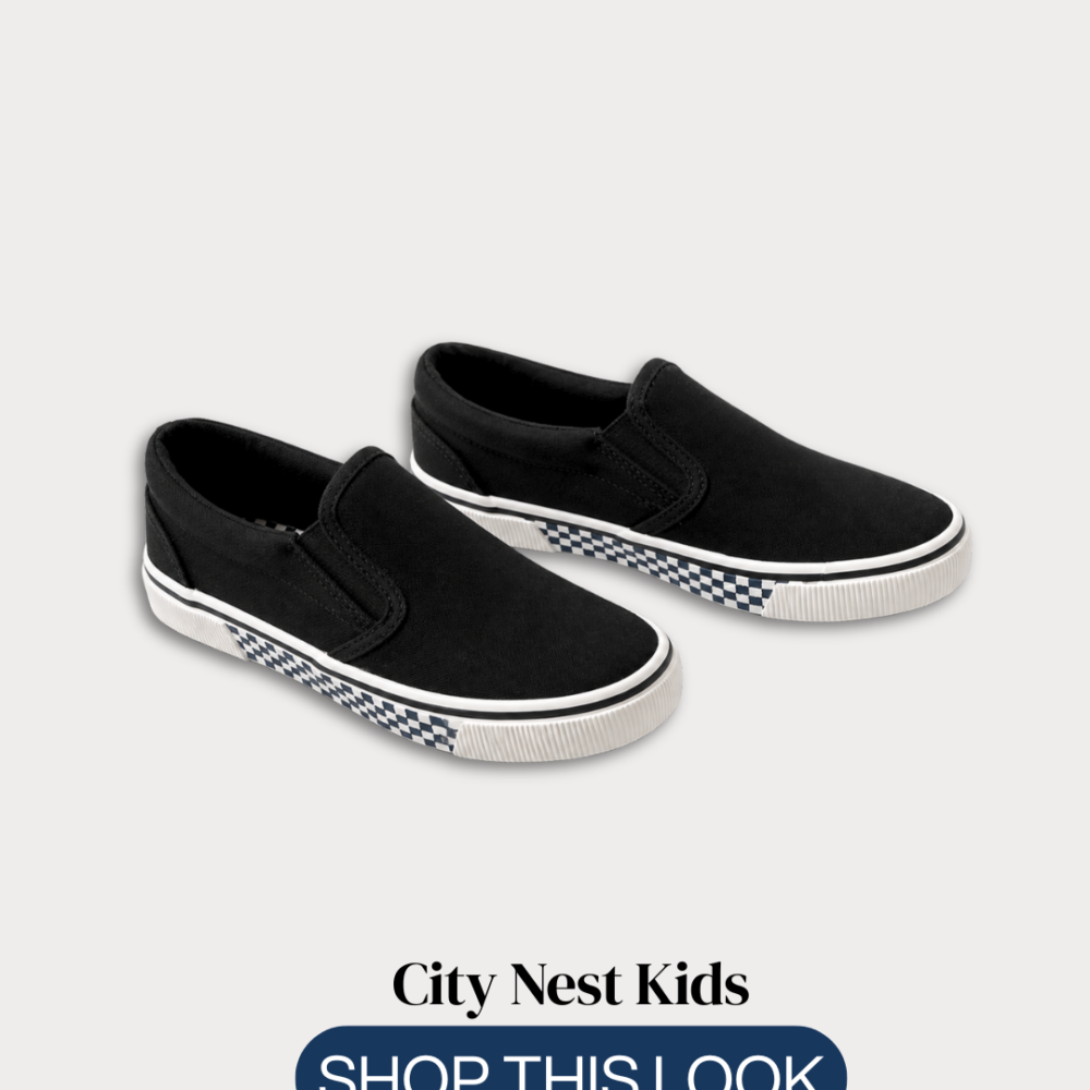 TU Kids Black Slip-On Trainers Size 31 | City Nest Kids