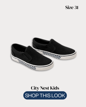 TU Kids Black Slip-On Trainers Size 31 | City Nest Kids