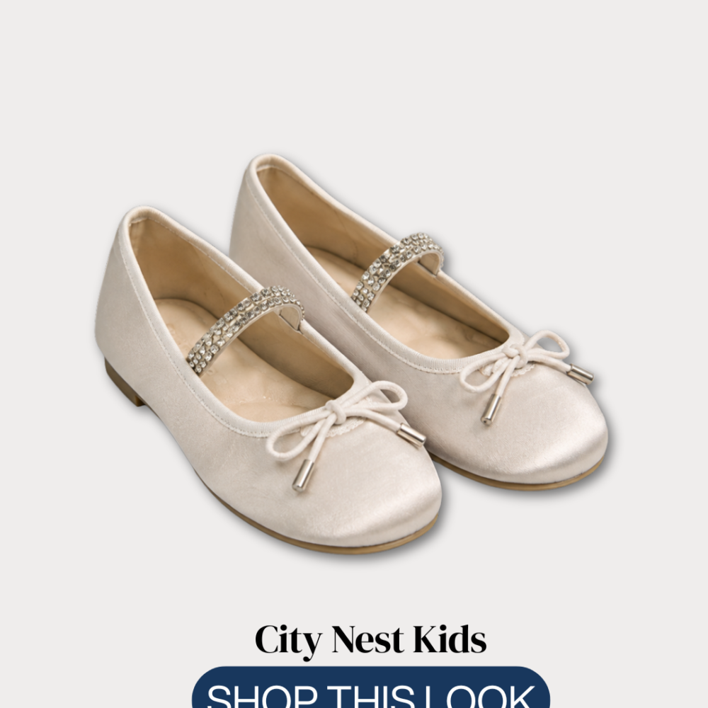 Next Girls Embellished Ballet Flats Size 28 | City Nest Kids