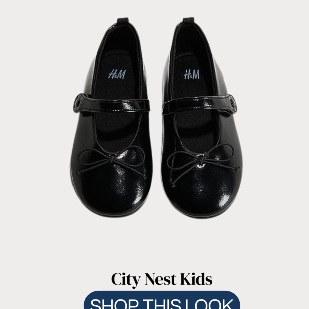 Copy of Copy of City Nest Kids (Instagram Post (45)) – 30 H&M Girls Black Patent Mary Jane Shoes Size 32 | City Nest Kids