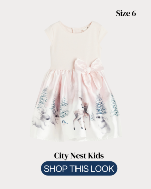 Copy of Copy of City Nest Kids (Instagram Post (45)) H&M Girls Woodland Print Party Dress Age 6 | City Nest Kids