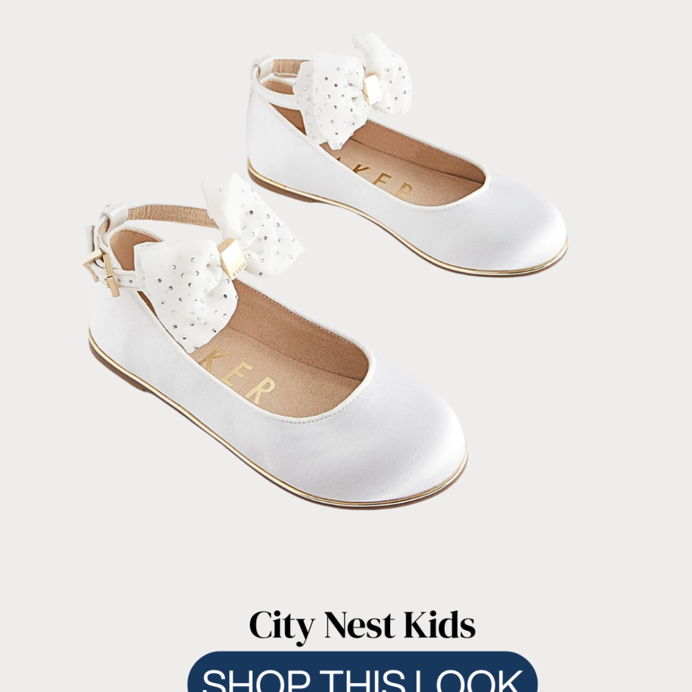 Ted Baker Girls White Occasion Shoes Size 34 | City Nest Kids