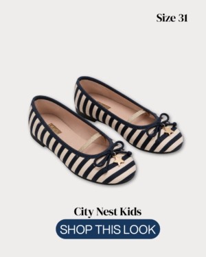 Next Girls Stripe Ballet Flats Size 31 | City Nest Kids